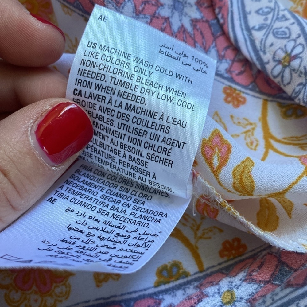 Style And Co Boho Flutter Blouse With Smocking. - image 7